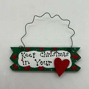 Vintage Wooden Christmas Ornament